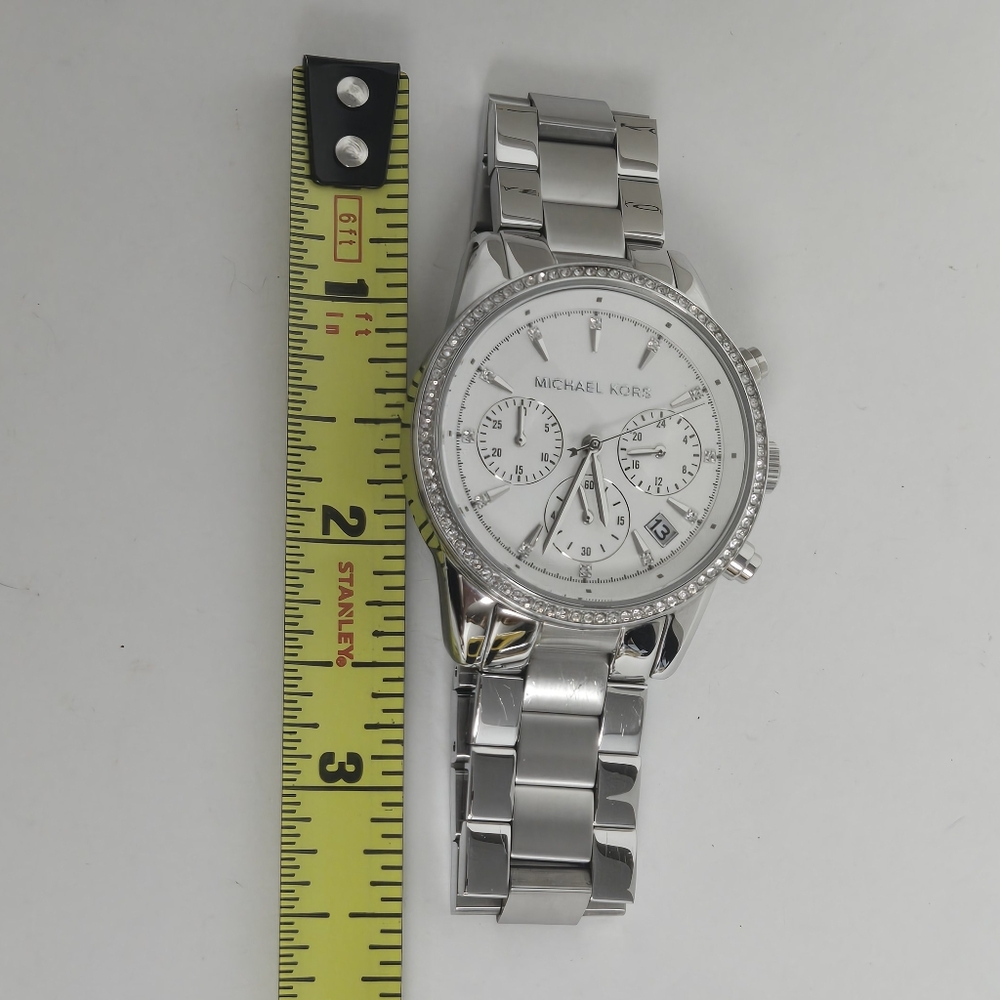 Michael Kors MK6428 Ritz Chronograph Stainless Steel Watch - Picture 10 of 16